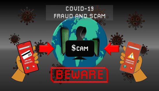 Covid-19 Fraud and Scam graphic