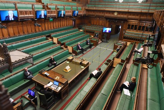 House of Commons hybrid-virtual proceedings rehearsal ahead of return of the House 20/04/2020