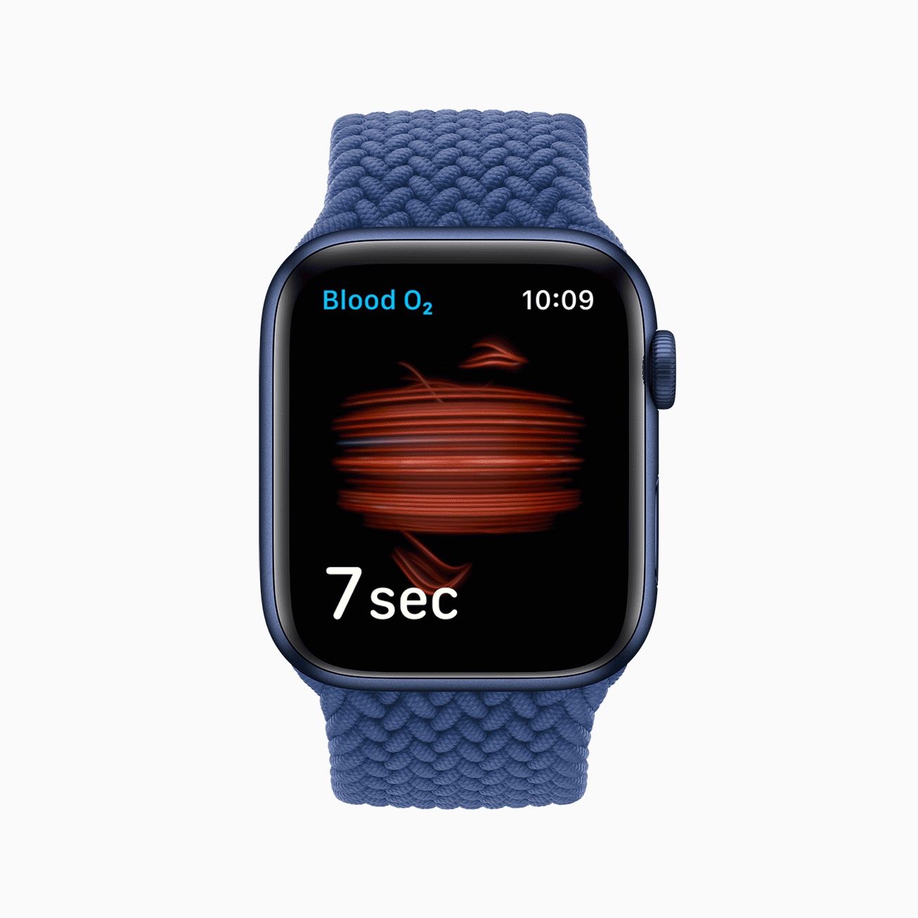 animated GIF of the blood oxygen monitor feature on the Apple Watch Series 6