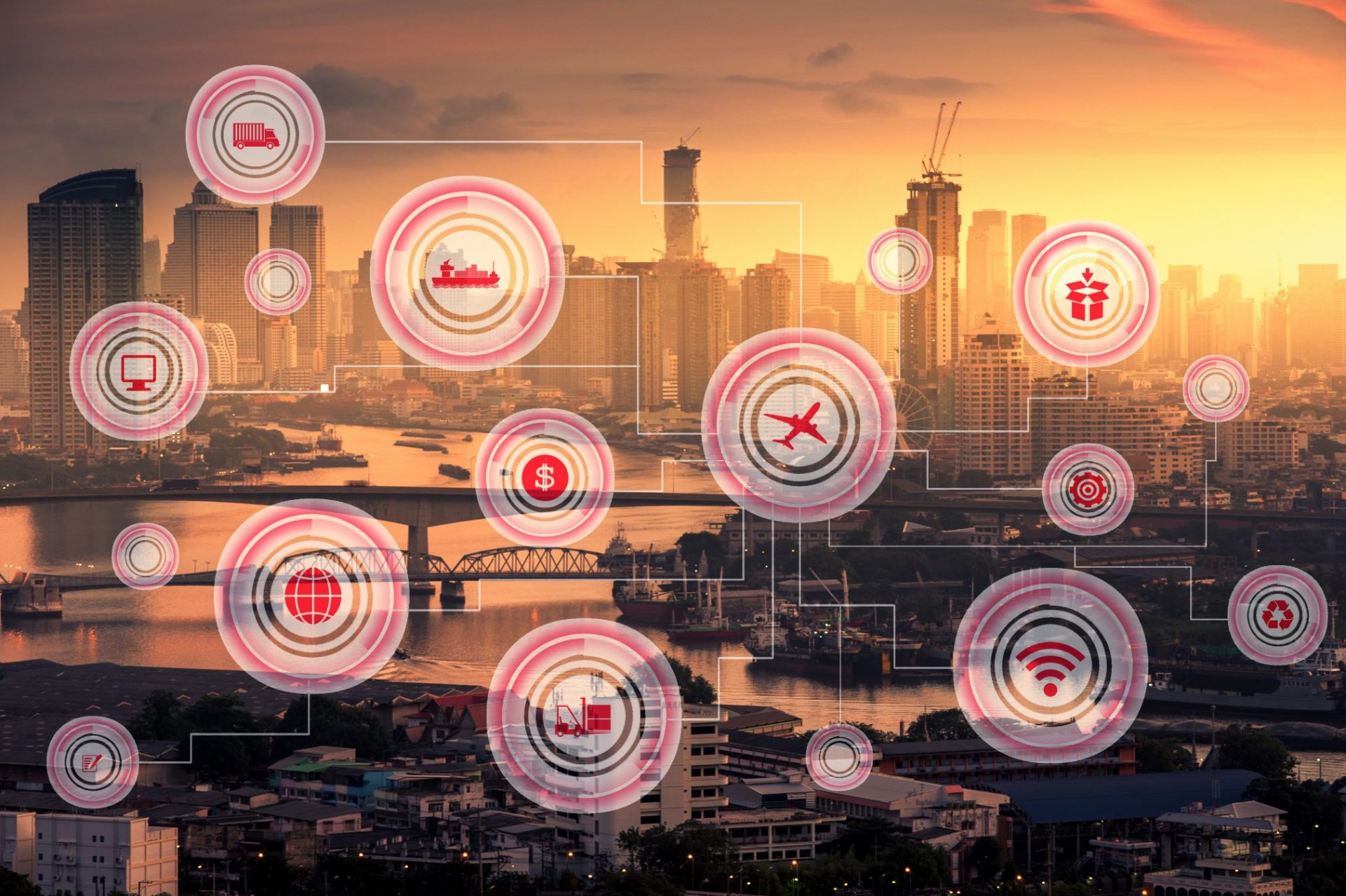 internet of things smart city concept
