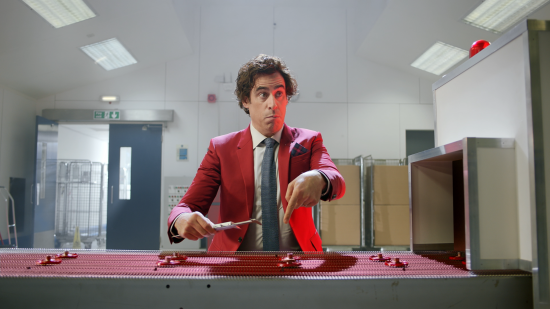 still of Stephen Mangan from Vodafone UK's 'Let's Talk IoT' campaign video