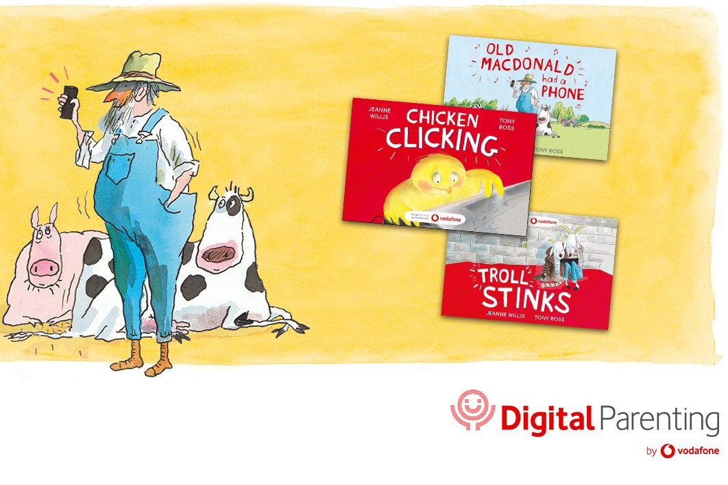 illustrative image of Vodafone's Digital Parenting ebooks 2021