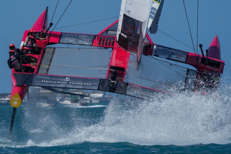 The SailGP boats can sometimes fly out of the water with potentially dangerous consequences