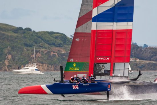 British team in a SailGP race