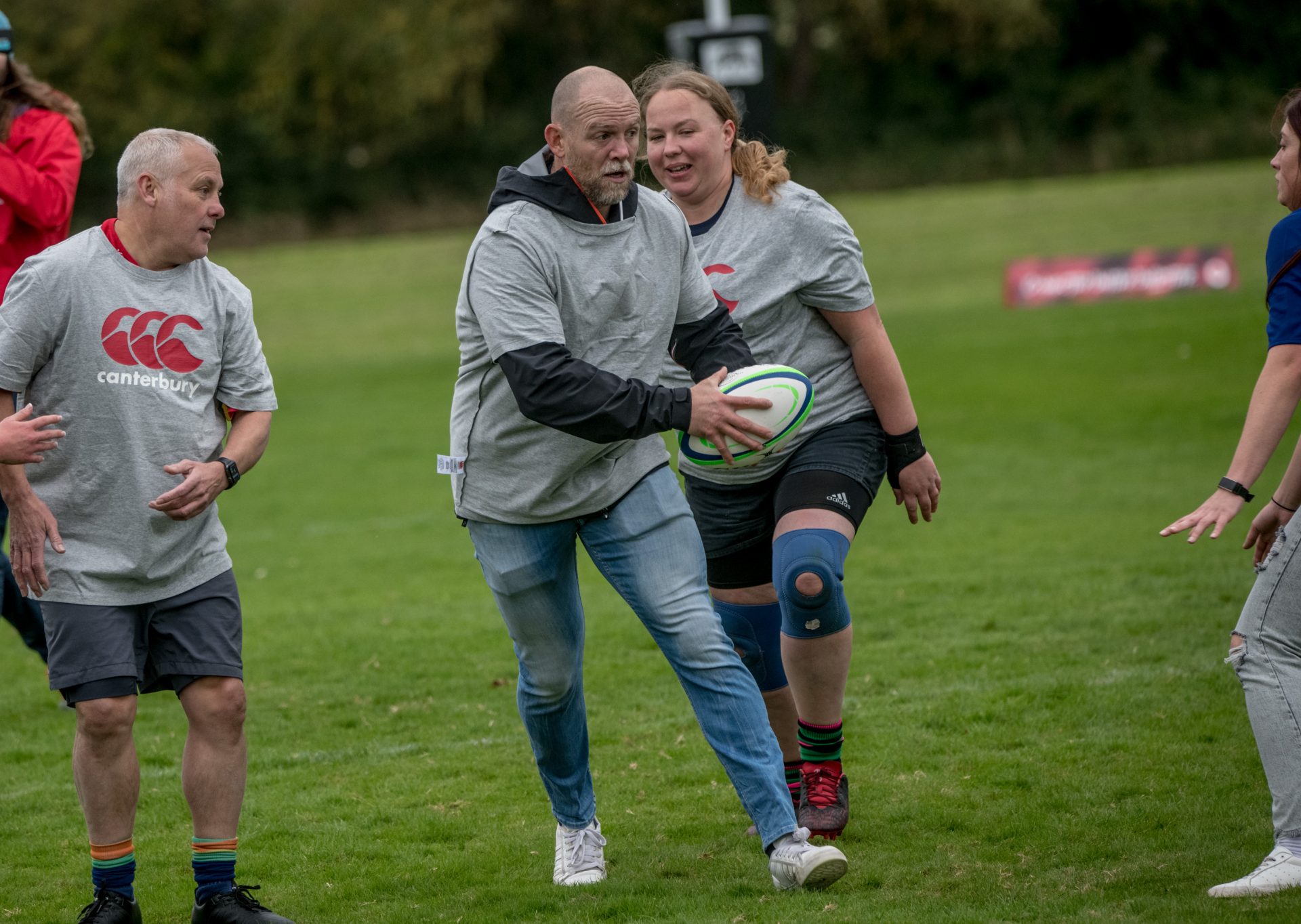 illustrative photo of Mike Tindall playing walking rugby